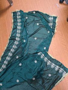 Embroidered Green Kurta Set Unitech