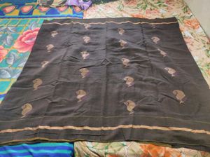 Light Weight Brown Cotton Silk Saree