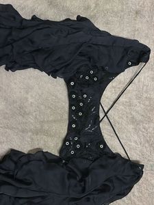 Women Black Embellished Blouse
