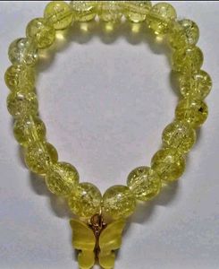 CRACKLE BEADS BRACELET WITH CHARM💖