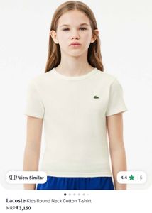 Lacoste Cotton Ribbed Kids Tshirt (fits women)