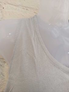 Sky Blue Net Tank Top