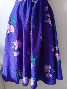 Hawaiin Orchid Print Floral Dress From Hawaii