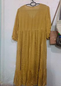 Gown Dress With Mirror Work