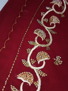 New Maroon Saree