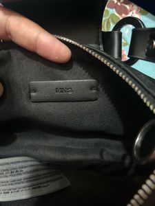 Mango Textured Structured Shoulder Bag