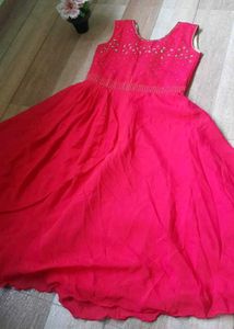 Pink Embellished Party Dress