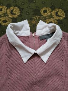 Cute Pink Top w/ Collar