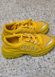 Yellow Color Sneakers Size 6