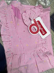 Girls Frock With Scrunchies