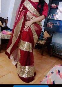 sequence saree
