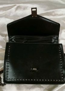 Studded Black Chain Bag