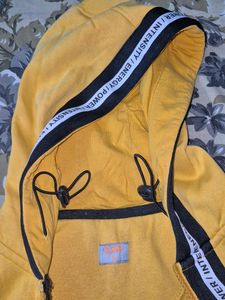 Yellow Zip-Up Hoodie