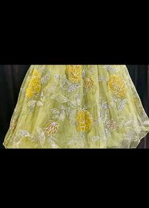 Yellow And Green Lehnga