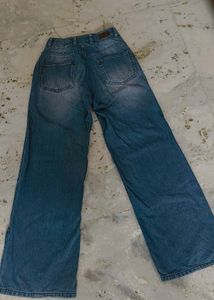 Blue Wide Leg Jeans