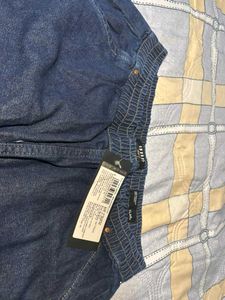 Dark Blue Denim Joggers