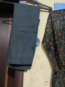 Floral Print Winter Kurta Set