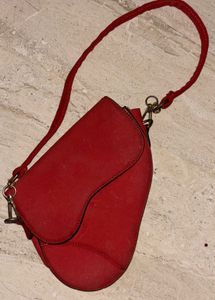 Cherry Red Dior Saddle Bag (Dupe)
