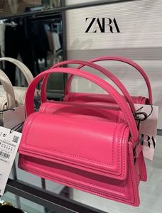 Zara Pink Handbag With Detachable Strap