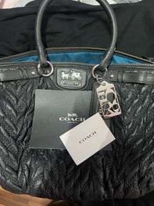 Coach Black Quilted Handbag