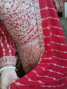 Red &amp; Gold Embellished Lehenga❤️
