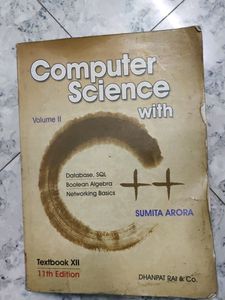 Class 12th Computer Science With C++ Volume 1&amp;2