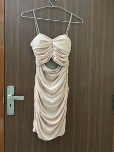 Ruched Cutout Mini Dress