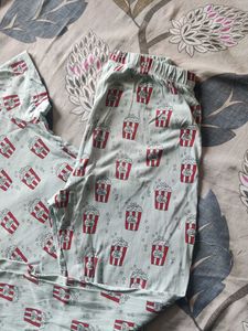 Popcorn Print Pajama Set