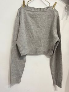 H&amp;M Grey Cropped Pullover
