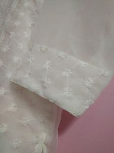 Chikankari White Kurta Women
