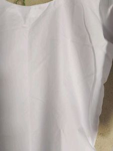 White Cotton Tunic Top