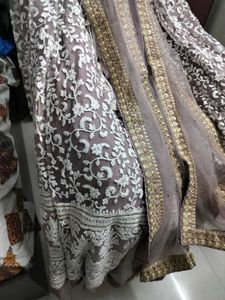 Light Lavender Colored Lehenga Skirt And Dupatta