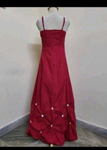 Elegant Maroon Maxi Dress