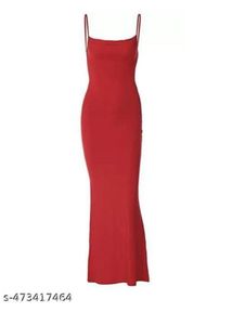 Red Bodycon Midi Dress