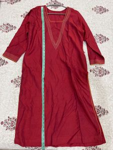 Elegant Maroon Kurta Set