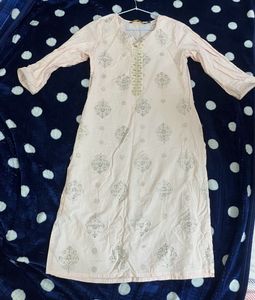 Women Pink Casual Kurta