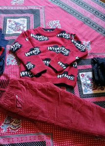 Combo Of Clothing Set Kids Winter