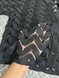 Stylish Black Knit Top