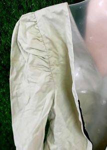 VTG Pistachio Gathered Ruched Dress