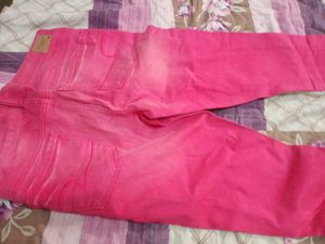 Pink Denim Jeans