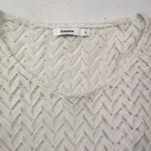 White Net Top