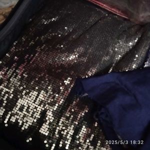 Sequin Saree Throw Away Price