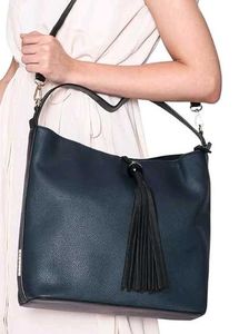 Caprese Stylish Navy Blue Hobo Shoulder Bag