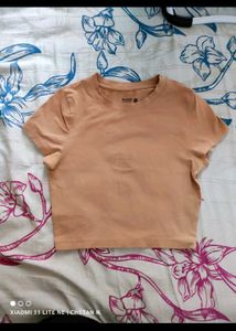 Buy Blue Wide Leg Jeans Get a free crop Top .