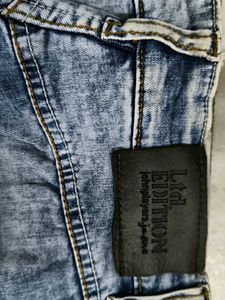 Embellished Blue Denim Jeans