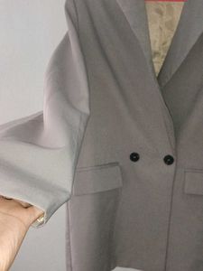 Oversized Grey Blazer From Urbanic