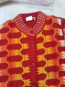 Red Patterned Sweater
