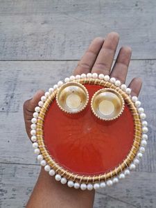 mini resin 4 inch pooja thali