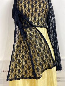 LONG FROCK WITH NET JACKET