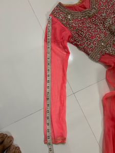 Elegant Pink Embroidered Anarkali